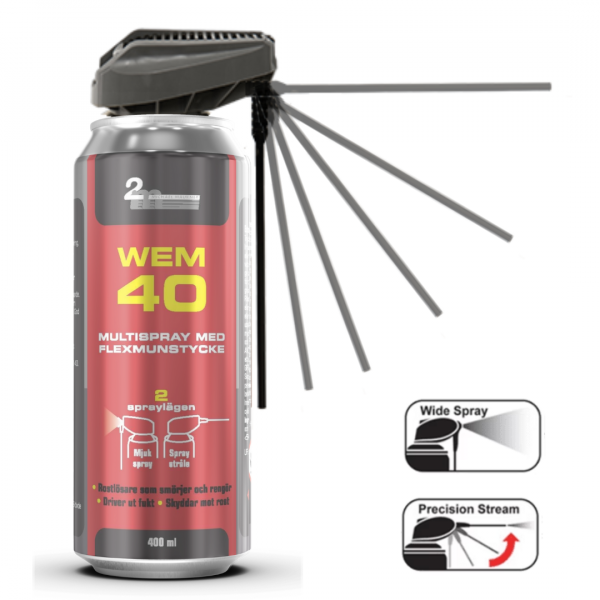 WEM 40 Multispray 400ml, Smart straw