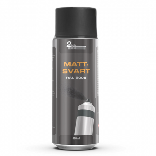 Sprayfärg Mattsvart RAL9005 400ml